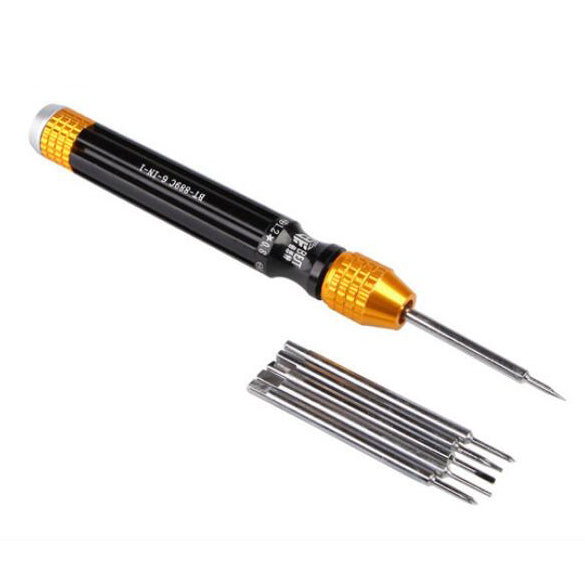 Uniqkart BST-889C 6-in-1 Professional Precise Screwdriver Set Multi-functional Repair Tools Kit for Samsung Huawei Xiaomi Etc.