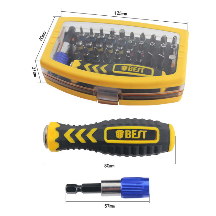Uniqkart BST-2166A 32 in 1 Multi-functional Precision Screwdriver Set Repair Tool Kit