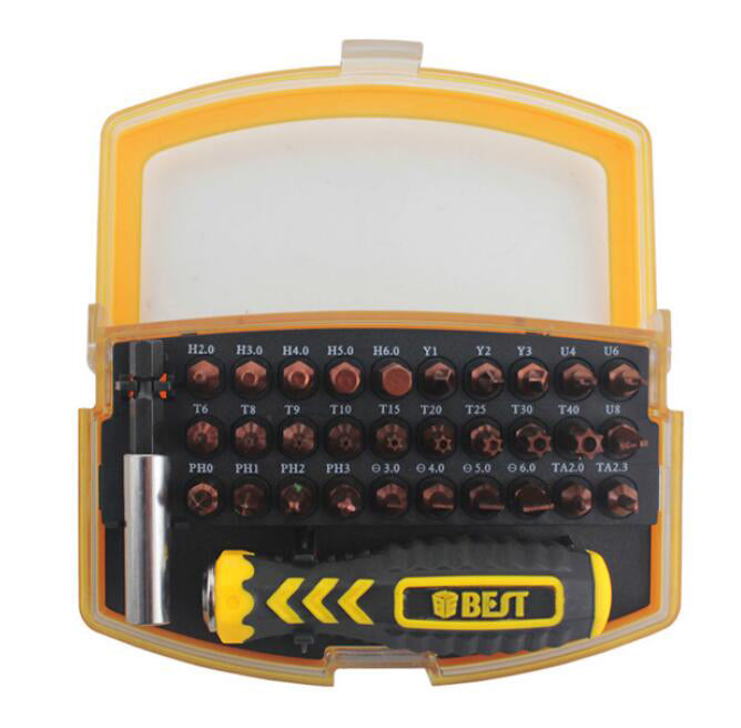 Uniqkart BST-2166B 32 in 1 Interchangeable Precise Manual Screwdriver Set Multipurpose Repair Tools Kit