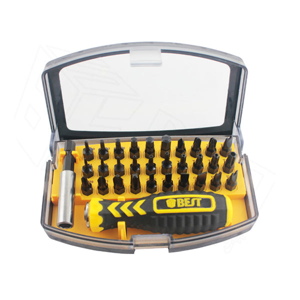 Uniqkart BST-2166C 32 in 1 Interchangeable CR-V Bits Screwdriver Set Multipurpose Repair Tools Kit