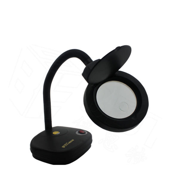 Uniqkart BST-208 Desk Table Lamp Illumination Magnifier Glass with 5X and 10X Zoom - 110V