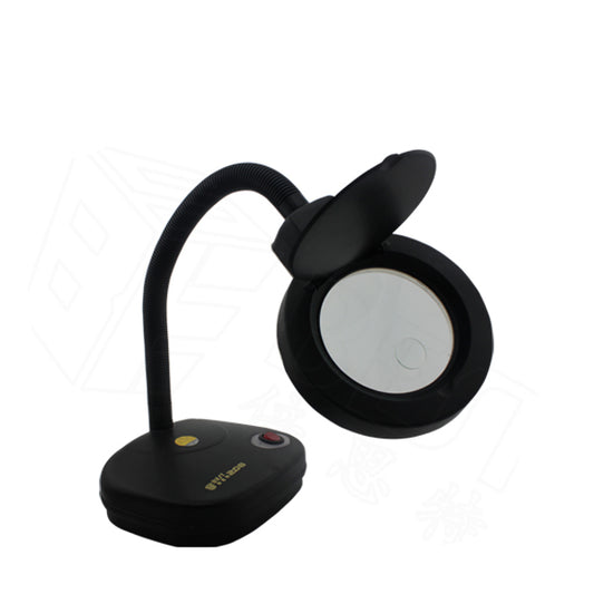 Uniqkart BST-208 Desk Table Lamp Illumination Magnifier Glass with 5X and 10X Zoom - 110V