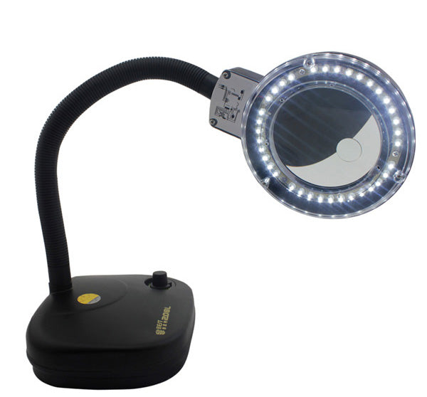 Uniqkart BST-208L Adjustable Brightness 2.7W LED Lamp 2X/10X Magnifying Glass - AC 110V