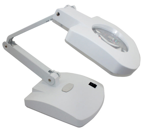 Uniqkart BST-8611BL 3X/8X Magnifying Glass Desk 3.5W LED Lamp - AC 110V