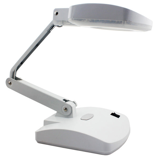 Uniqkart BST-8611BL 3X/8X Magnifying Glass Desk 3.5W LED Lamp - AC 110V