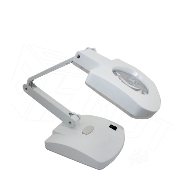 Uniqkart BST-8611BL 3X/8X Electronic Magnifier Desktop 3.5W LED Table Lamp - AC 220V