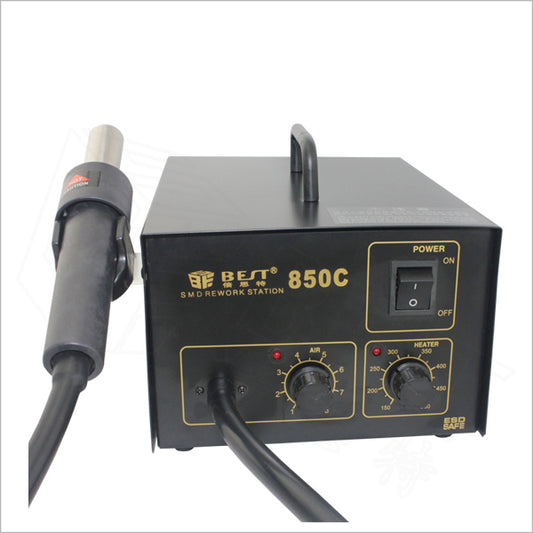 Uniqkart BST-850C Constant Temperature Anti-static Hot Air Soldering Gun Rework Station - EU Plug / 110V