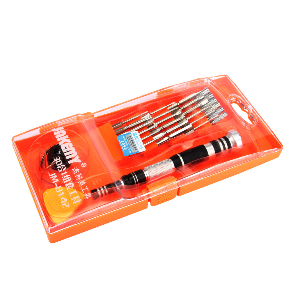 Jakemy JM-8142 29-in-1 Aluminium Alloy Screwdriver Set Cellphone Repair Tools