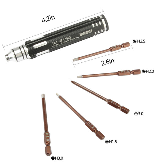 Jakemy JM-8154 6-in-1 Professional Disassembling Repair Opening Tool Screwdriver Set