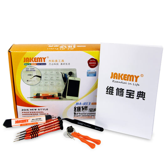 JAKEMY 12-in-1 Precision Repair Tool Kit + User Instruction for iPhone JM-I83
