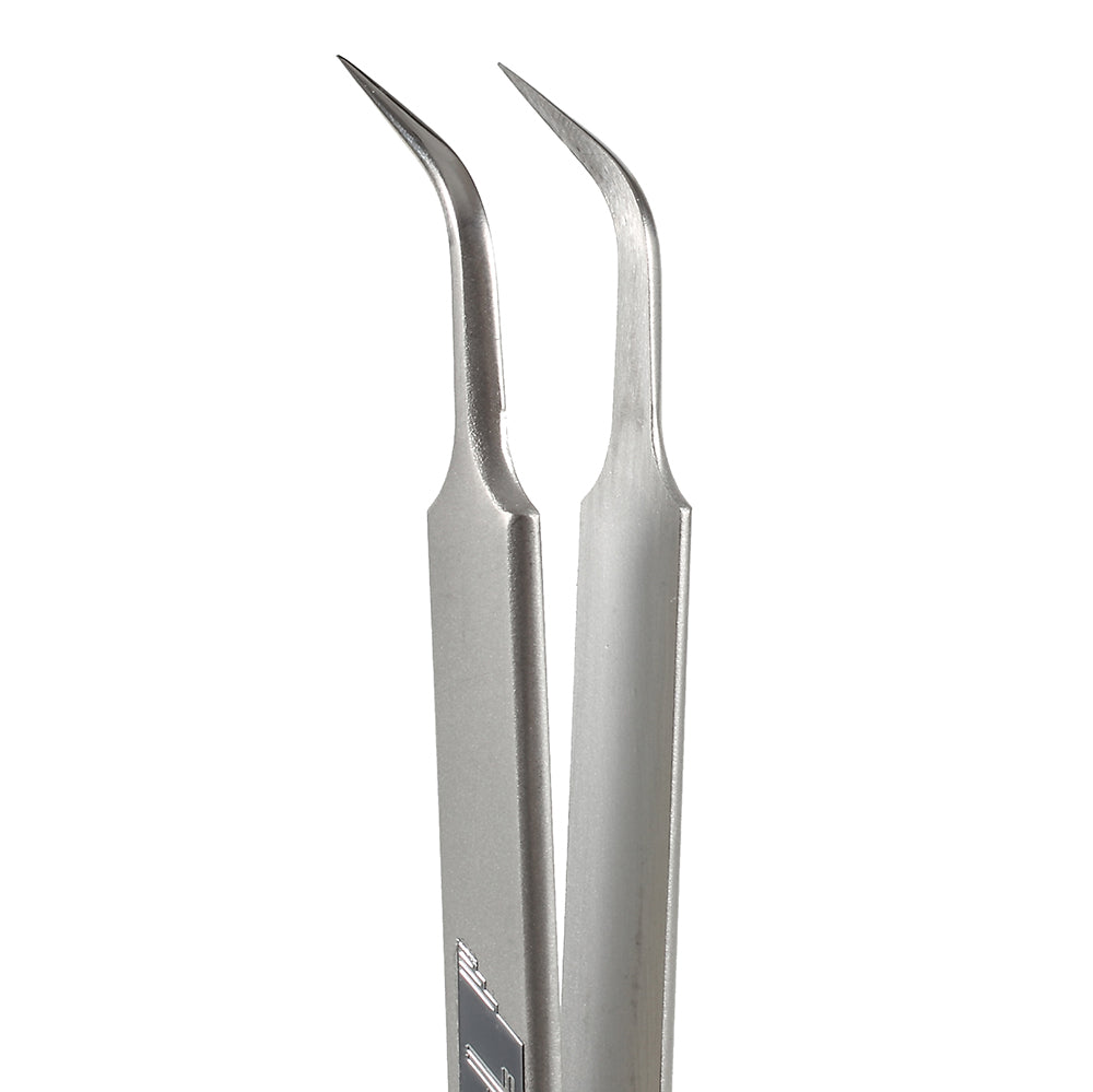 Aaa-14W Extra Long Curved Tip Metal Tweezer for Mobile Phone Mainboard Maintenance