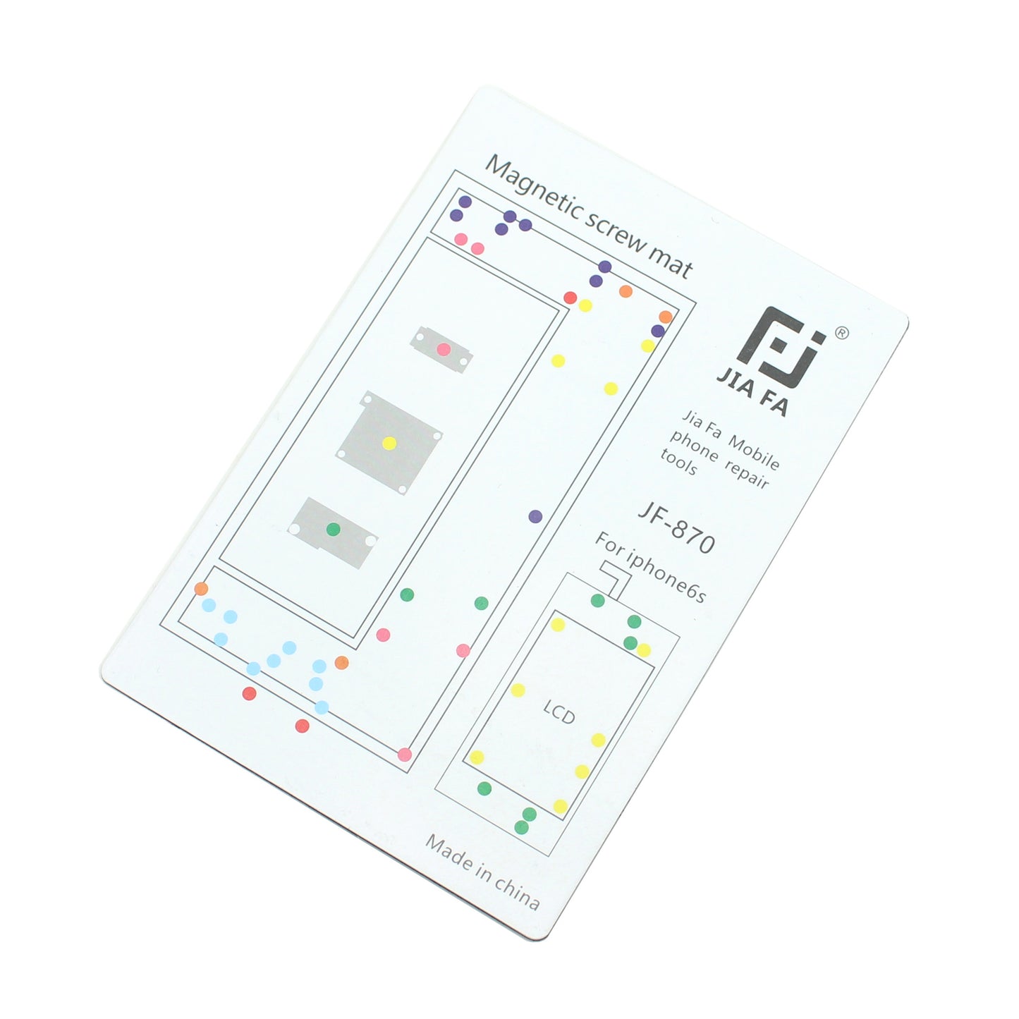 JF-870 Magnetic Screw Mat Phone Repair Tool for iPhone 6s 4.7-inch