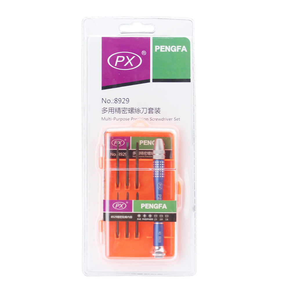 PX-8929 7-in-1 Multi-purpose Precision Screwdriver Set Tool for Clock Watch Glasses
