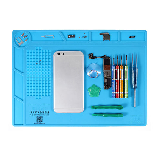 IPARTSEXPERT Heat Insulation Silicone Maintenance Pad for Mobile Phone, Size: 35cm x 25cm x 0.3cm