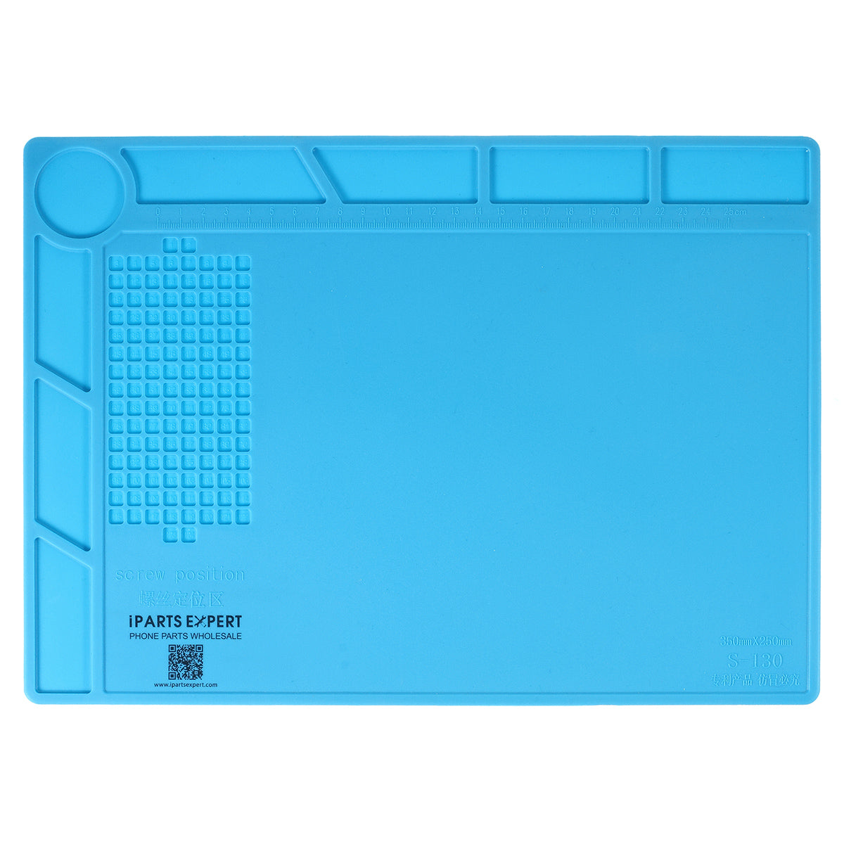 IPARTSEXPERT Heat Insulation Silicone Maintenance Pad for Mobile Phone, Size: 35cm x 25cm x 0.3cm