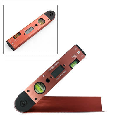 Portable Digital LCD Display Angle Meter with Spirit Level (0 to 185 Degree)