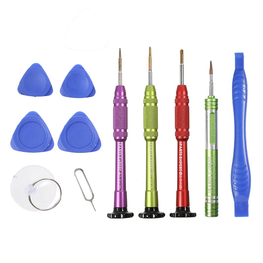 12-in-1 Anti-slip Professional Screwdriver Disassemble Opening Repair Tool Kit for iPhone