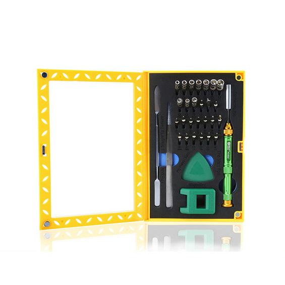 Uniqkart BST-8929 Multi-function Screwdriver Set High Precision Screwdriver Kit with Tweezers Magnetizer Spudger
