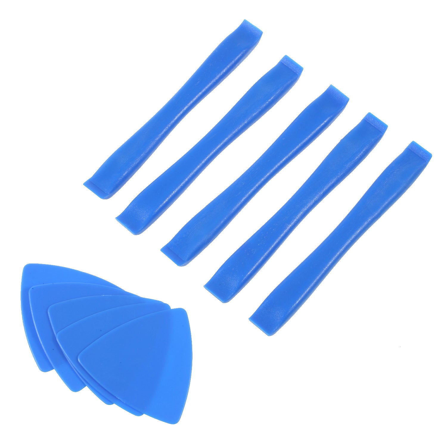 10-in-1 5PCS Plastic Pry Bars + 5PCS Triangle Pry Paddles Opening Pry ...
