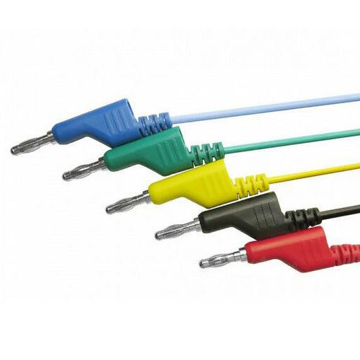 5Pcs/Set Double-Headed Alligator Clip Wire Test Line High-Voltage Silicone Leads 1m