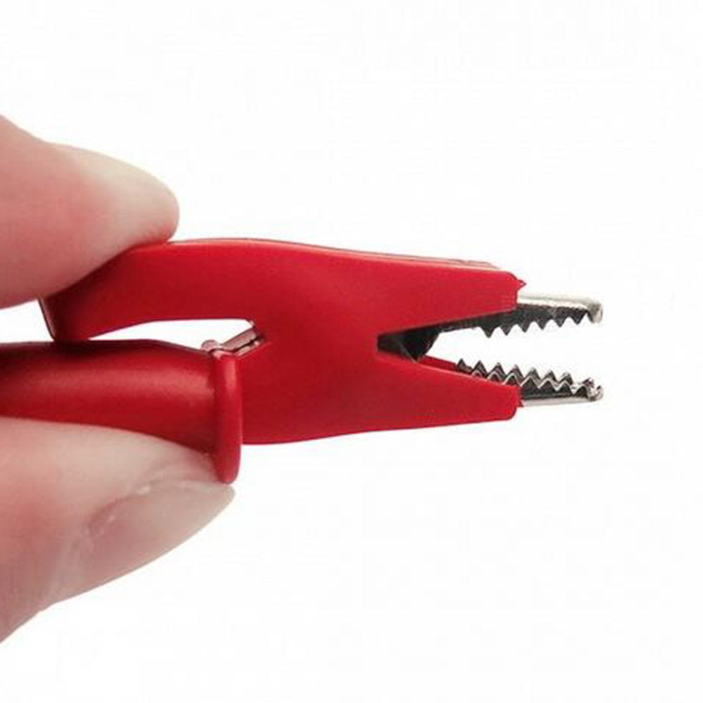 5Pcs/Set Double-Headed Alligator Clip Wire Test Line High-Voltage Silicone Leads 1m