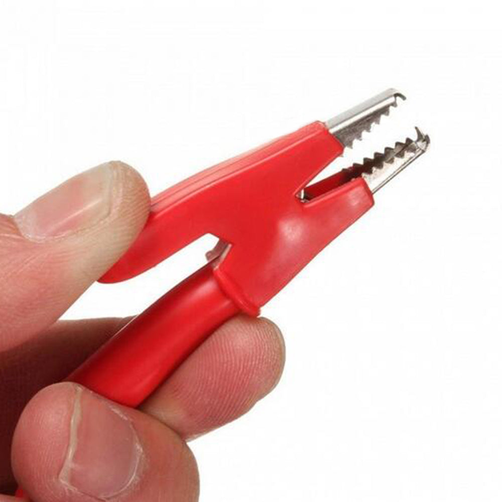 5Pcs/Set Double-Headed Alligator Clip Wire Test Line High-Voltage Silicone Leads 1m