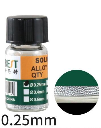 1 Bottle Tin BGA Reballing Solder Balls for BGA Rework Repair Tools - Diameter: 0.25mm
