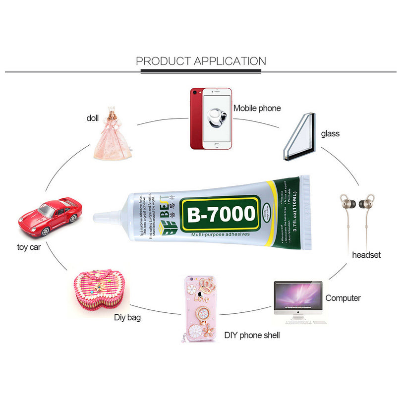 Uniqkart B-7000 Multi-purpose Adhesive Glue Cell Phone LCD Repair Glue 110ml