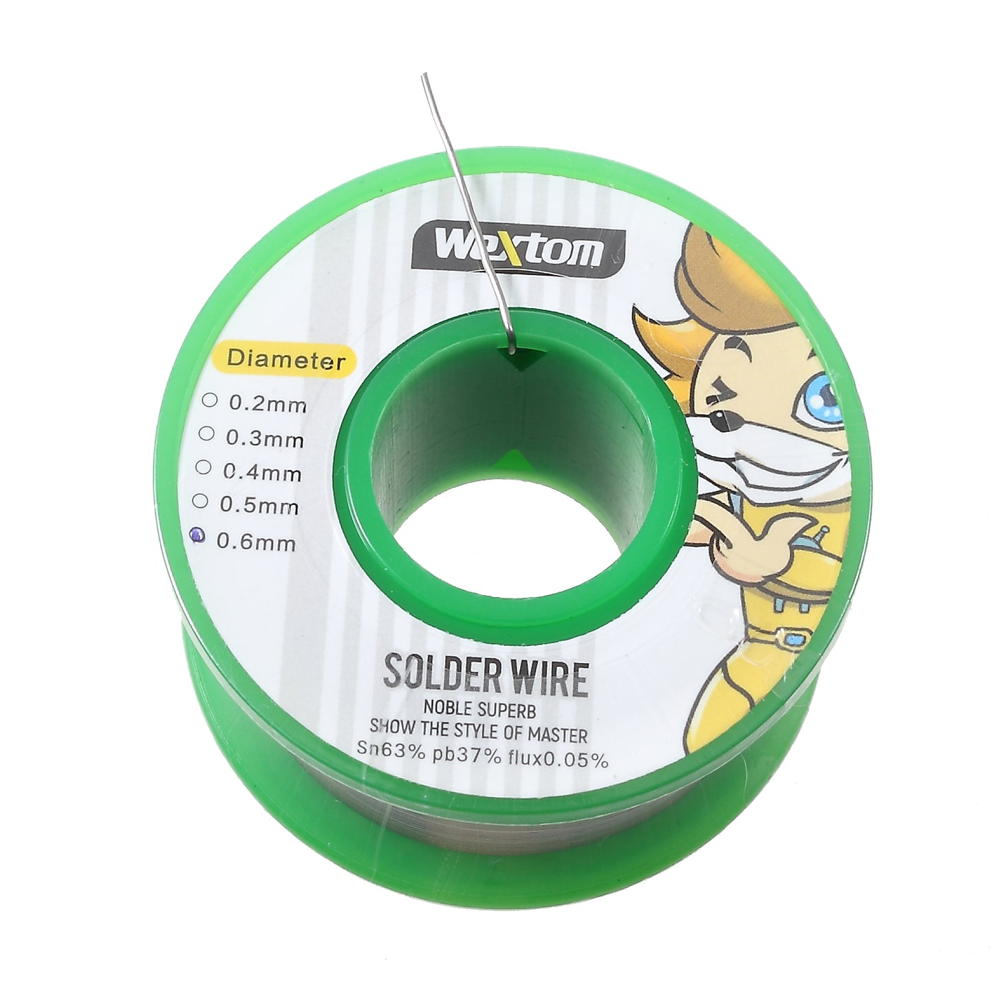 WEXTOM 0.6mm Flux Soldering Tin Lead Solder Wire