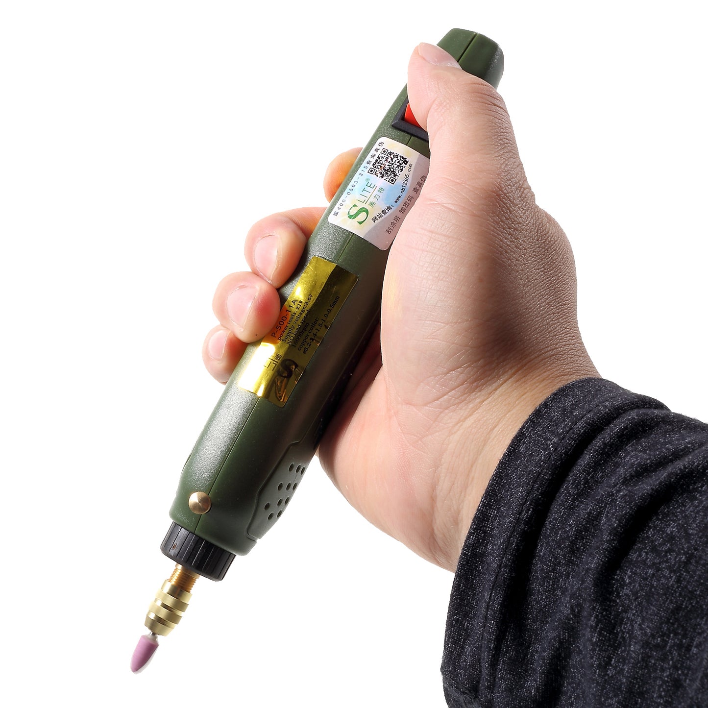 SLITE P500-11A Mini Electric Grinder Set Engraving Machine DIY Electric Drill Tool - EU Plug