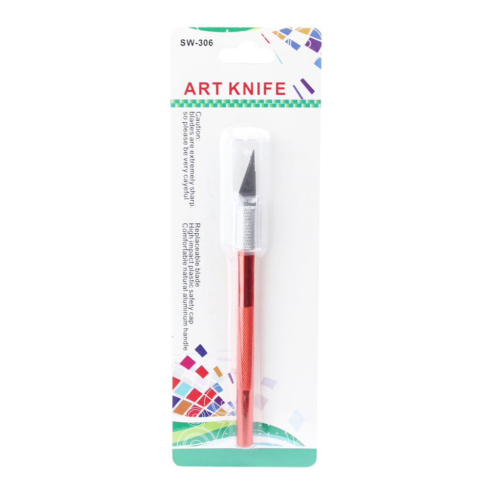 Professional Metal Art Knife Anti-slip Handle - Red