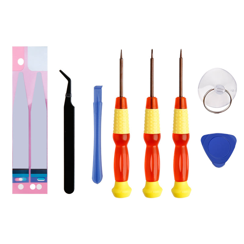 Uniqkart 8-in-1 Battery Adhesive Sticker Screwdriver Repair Tool Set for iPhone 8 4.7 inch