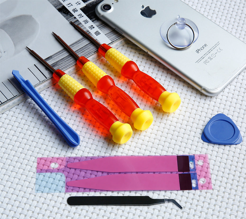 Uniqkart 8-in-1 Battery Adhesive Sticker Screwdriver Repair Tool Set for iPhone 8 4.7 inch