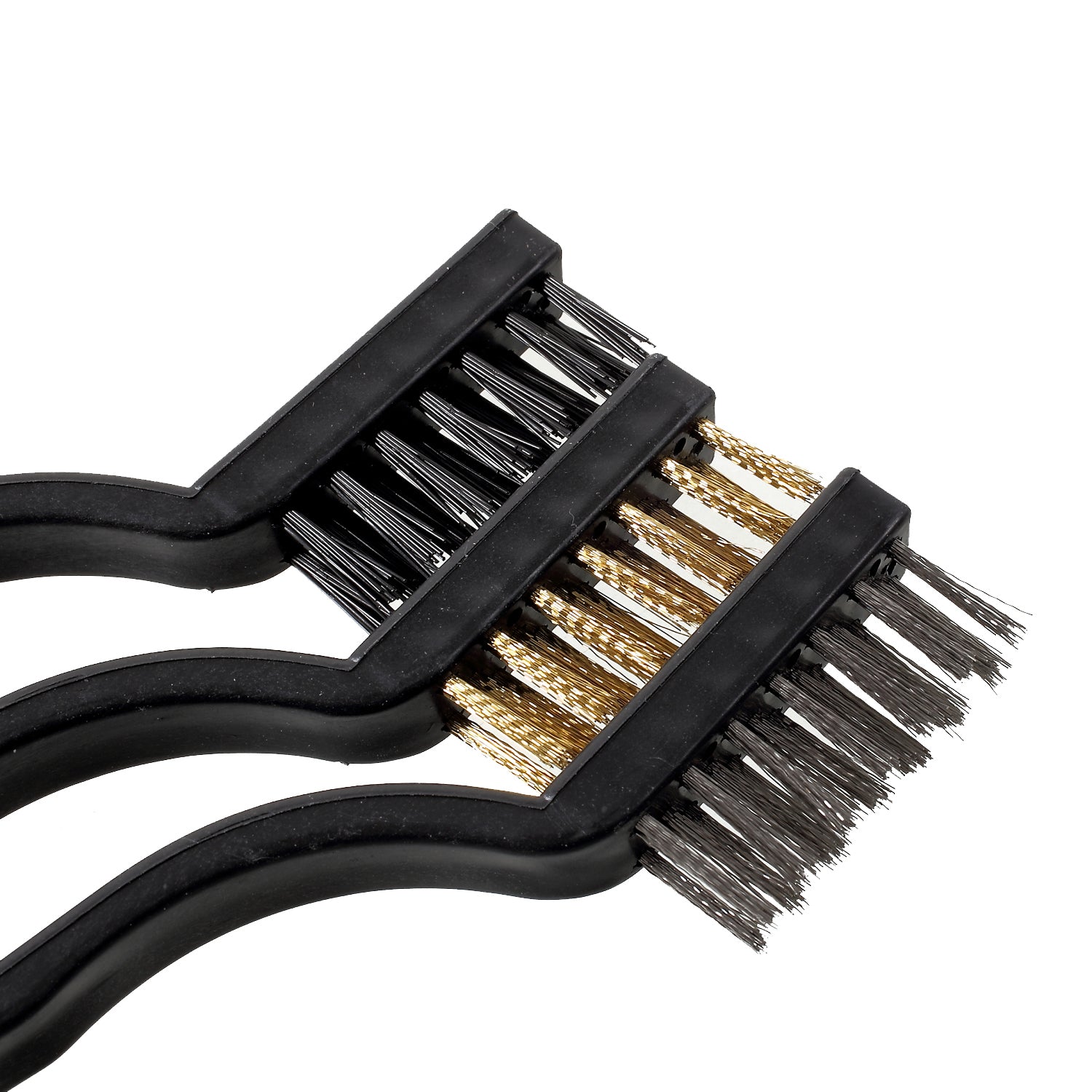 3-Pieces Wire Brush Set for Cleaning Welding Slag Rust and Outdoor Grills