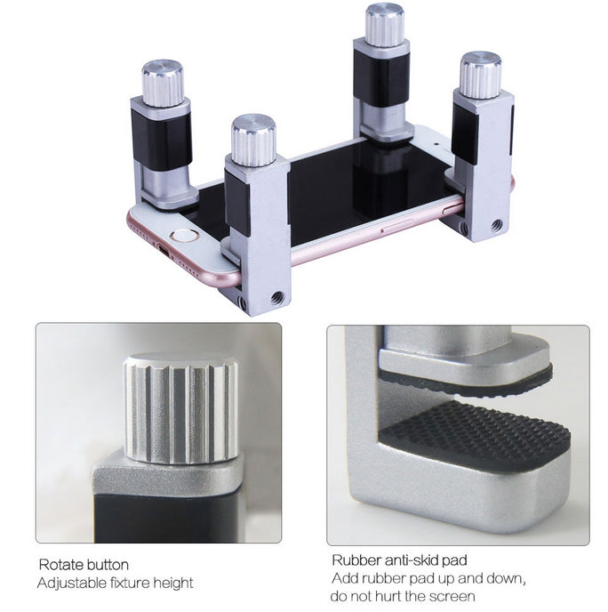 Uniqkart BST-311 4Pcs/Lot Adjustable Clip Fixture LCD Screen Fastening Clamps Repair Tool for iPhone iPad Samsung etc.