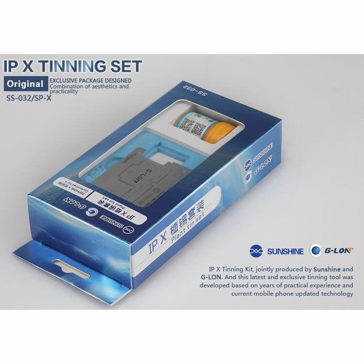 Uniqkart for iPhone X G-LON Original Middle Layer BGA Reballing Fixture Stencil Plant Tin Platform