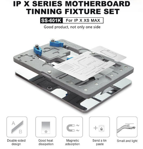 G-LON SS-601K Double-Sided Motherboard Tinning Fixture Repair Tool Set for iPhone XS Max / XS / X