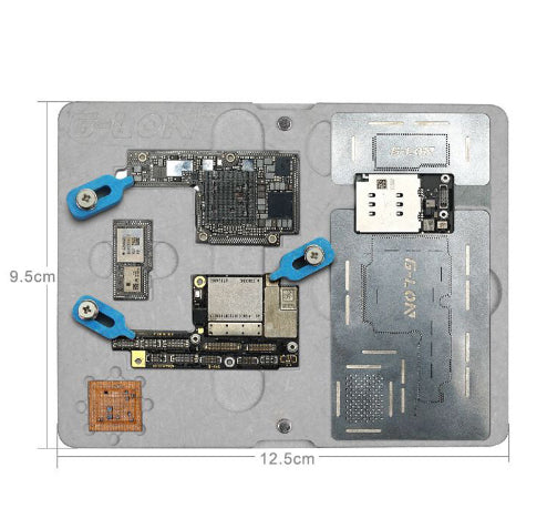 G-LON SS-601K Double-Sided Motherboard Tinning Fixture Repair Tool Set for iPhone XS Max / XS / X