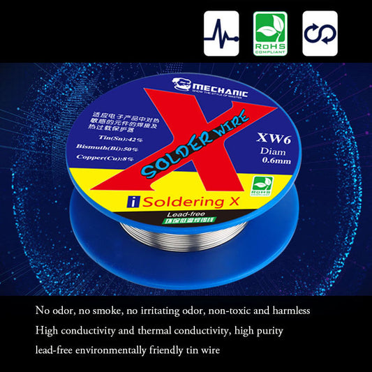 Mechanic Soldering Solder Wire Tin Lead Rosin Core for iPhone XS/XS Max/XR/X Lead-free - 0.5mm