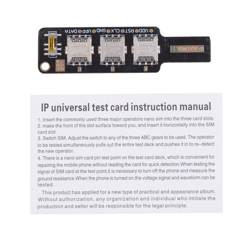 3 In 1 IP Universal Testing Socket for iPhone/iPad Three-in-one Test Card
