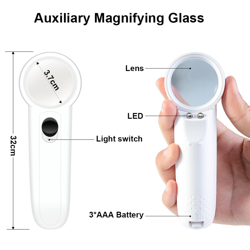 HANDSKIT 22 Pcs Soldering Iron Kit 220V 60W Electric Adjustable Temperature Soldering Iron with Soldering Tips Stand Tools - EU Plug