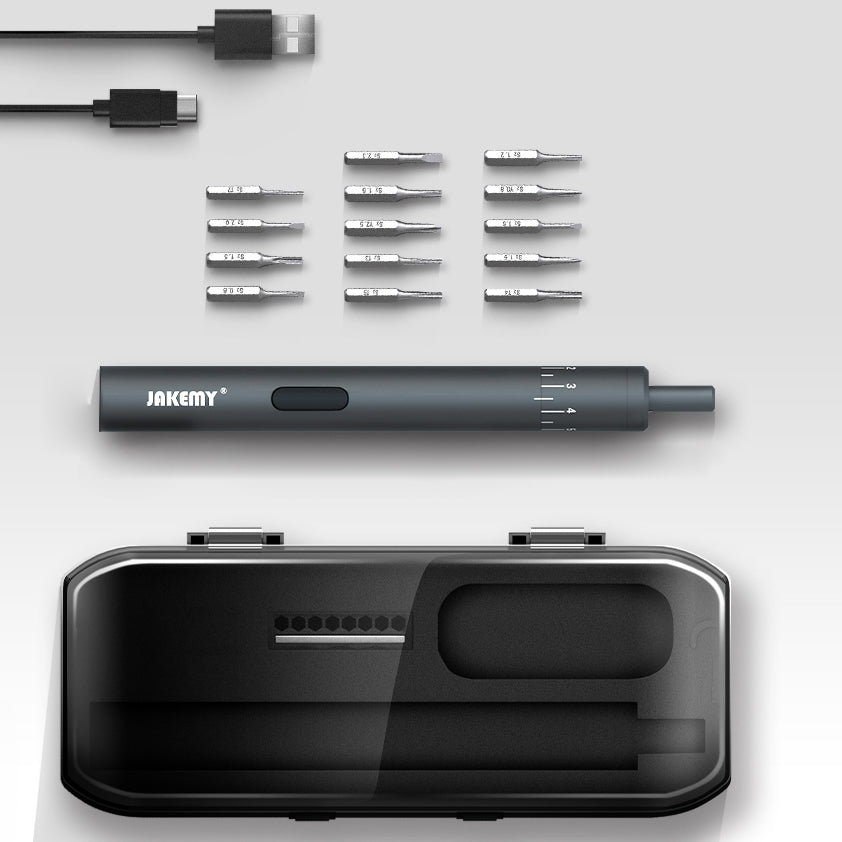 Jakemy JMY02 Rechargeable Cordless Electric Screwdriver Set UNIQKART