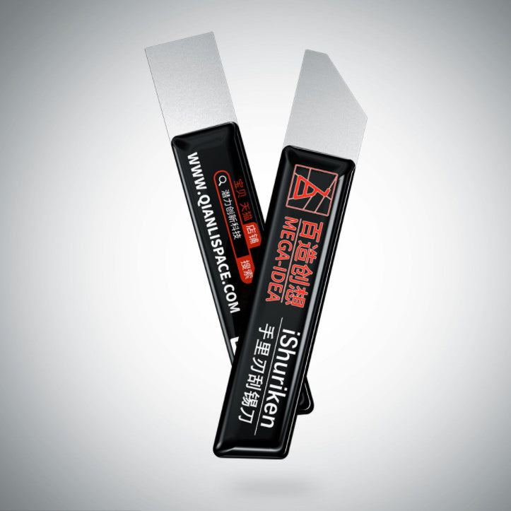 MEGA-IDEA iShuriken BGA Reballing Scraping Tin Knife Scraping Soldering Paste Hand Blade Scraping Knife - Oblique Mouth