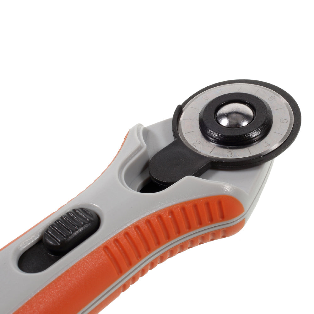 28mm Professional OCA Rotary Cutter Tool with Flexible Safeguard for Paper Fabric and Quilting