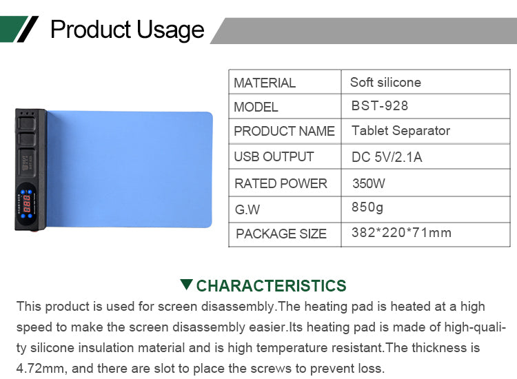 BES-928 CPB LCD Screen Open Separate Machine Mobile Phone Separator - AC 110V
