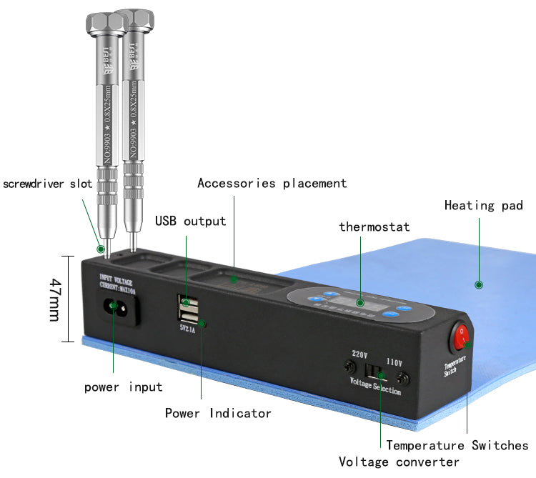 BES-928 CPB LCD Screen Open Separate Machine Mobile Phone Separator - AC 220V