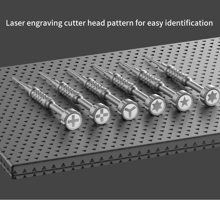 BST-898 Professional Precise Screwdriver Anti-slip Handle - Tri-wing 0.6