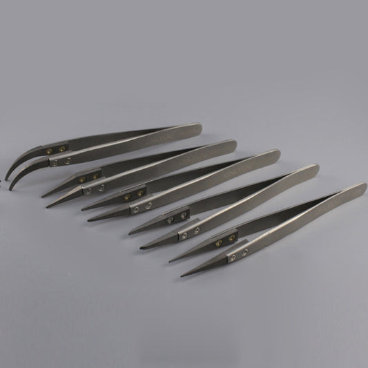 5Pcs/Lot ONLYOU High Temperature Resisting Tweezers Anti-static Ceramic Tip