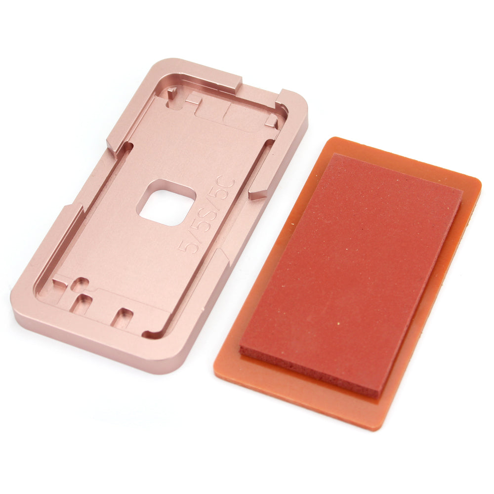 Uniqkart for iPhone 5s/5c/5 Front Screen Glass Lens with Frame Laminating Aligning Mold Kit