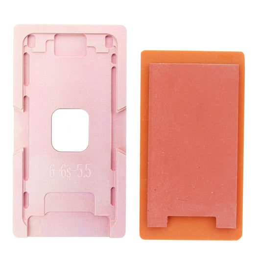 Uniqkart for iPhone 6s Plus/6 Plus Front Screen Glass Lens with Frame Laminating Aligning Mould Kit